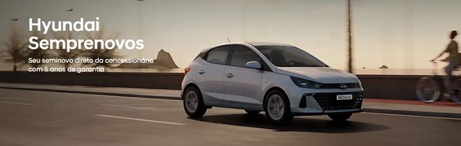 Hyundai lança programa de venda de veículos seminovos com garantia igual a de zero-quilômetro