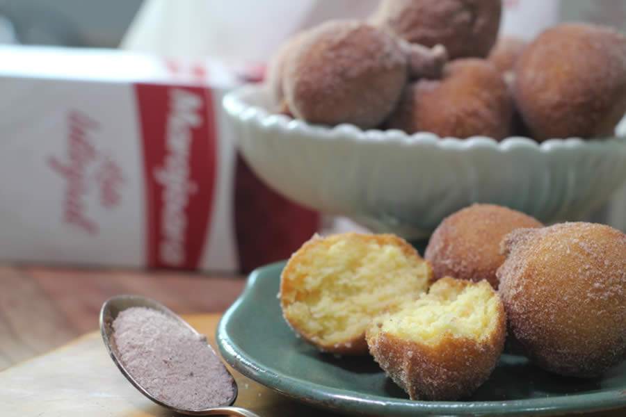 Bolinho de chuva de milho - Assessoria de Imprensa