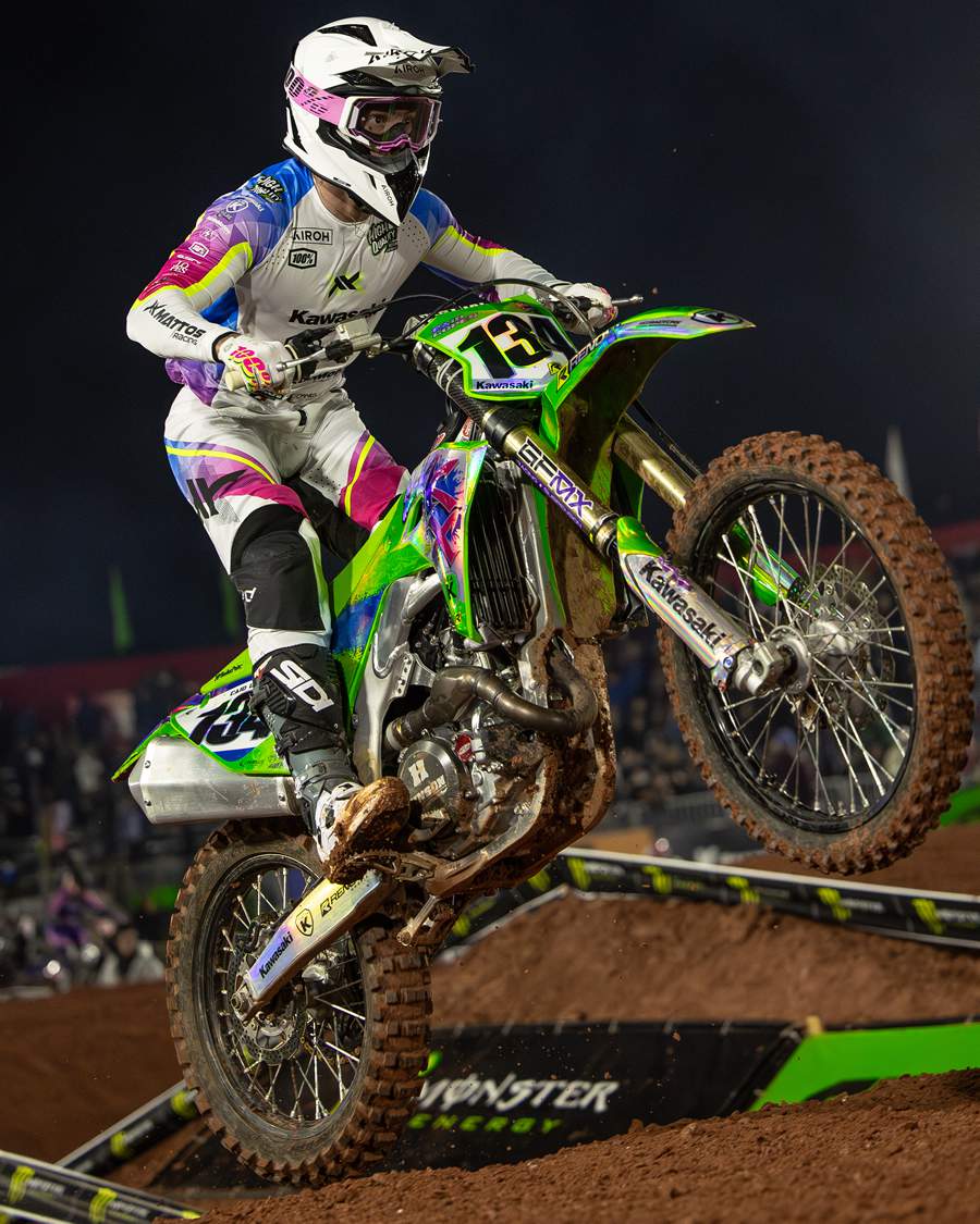 Caio Lopes #134 da Equipe Kawasaki - Acervo pessoal do piloto