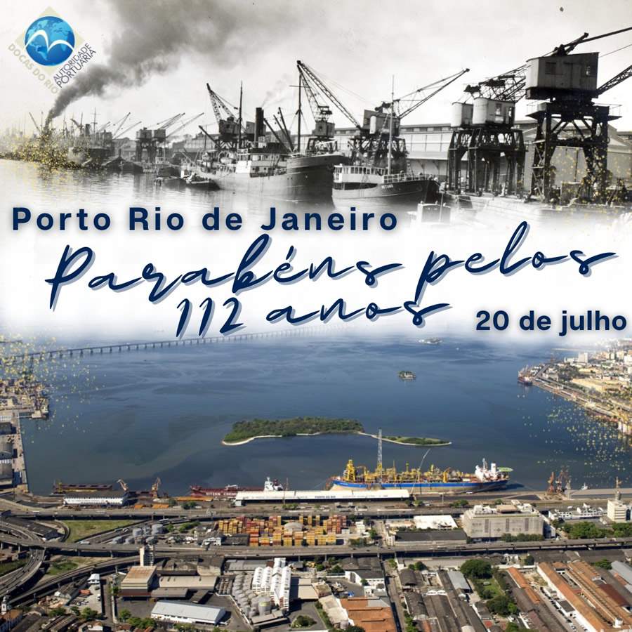 Porto do Rio de Janeiro celebra 112 anos