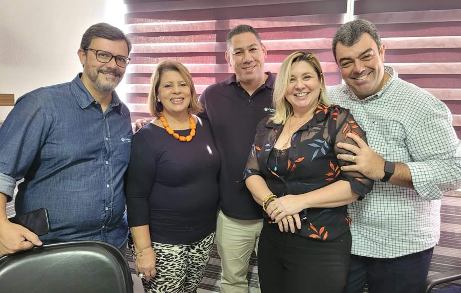 Leonardo Balbino, gerente comercial do Rio de Janeiro da Capemisa Seguradora; Dayse Magesti e Marco Aur&eacute;lio Marques, diretores do CCS-RJ &ndash; Foto: Divulga&ccedil;&atilde;o