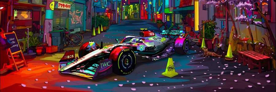 Mercedes-AMG Petronas F1 e FTX criam uma nova era para os f&atilde;s de automobilismo e arte