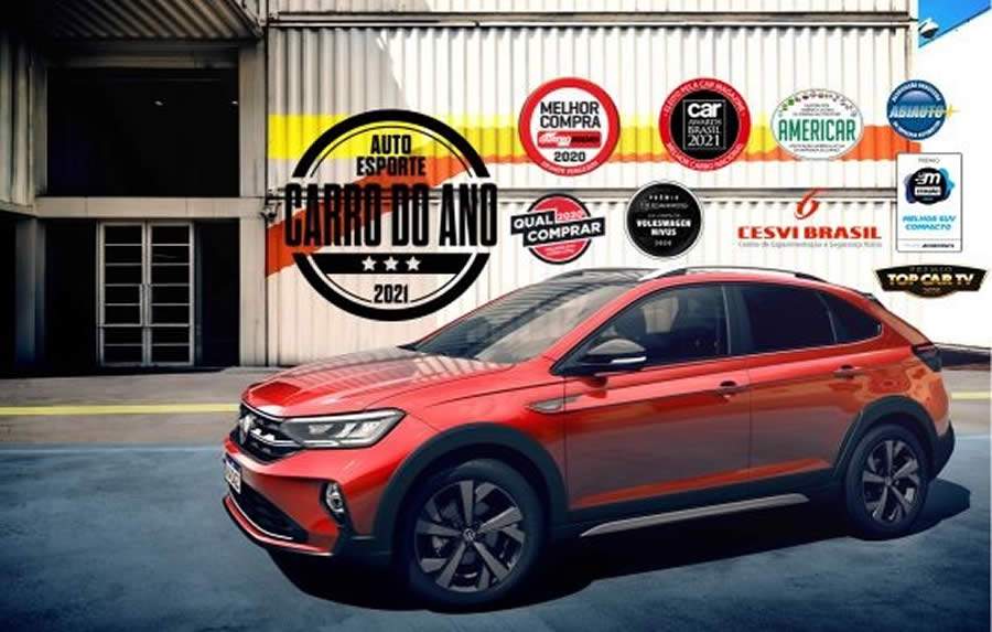 Volkswagen Nivus faz hist&oacute;ria e se torna o carro mais premiado do Brasil em 2020