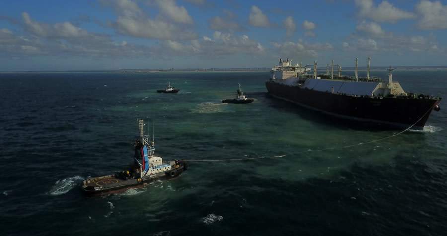 Wilson Sons participa de operação inédita com supernavio gaseiro para abastecer termelétrica em Sergipe