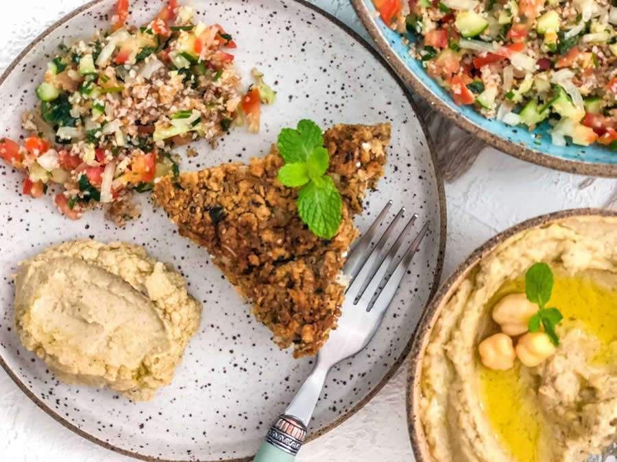 Kibe de soja recheado com ricota e produtos selecionados Da Magrinha 100% integral