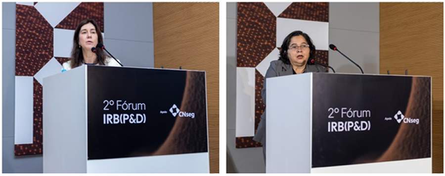Claudia Prates e Pricilla Santana na palestra ‘Reconstrução após inundações no Rio Grande do Sul 2024’