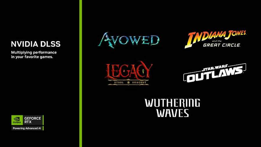 NVIDIA anuncia a adição do DLSS 4 com Multi Frame Generation para Avowed e mais