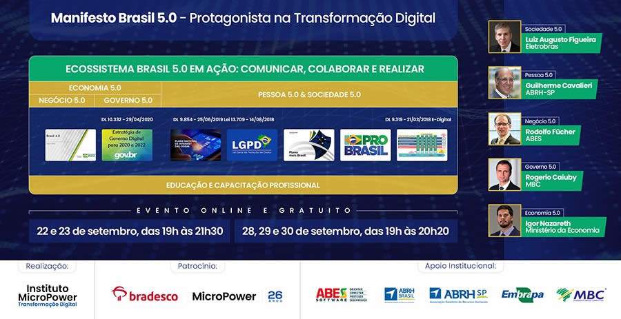 Lançamento do Manifesto Brasil 5.0 - Protagonista na Transformação Digital Global