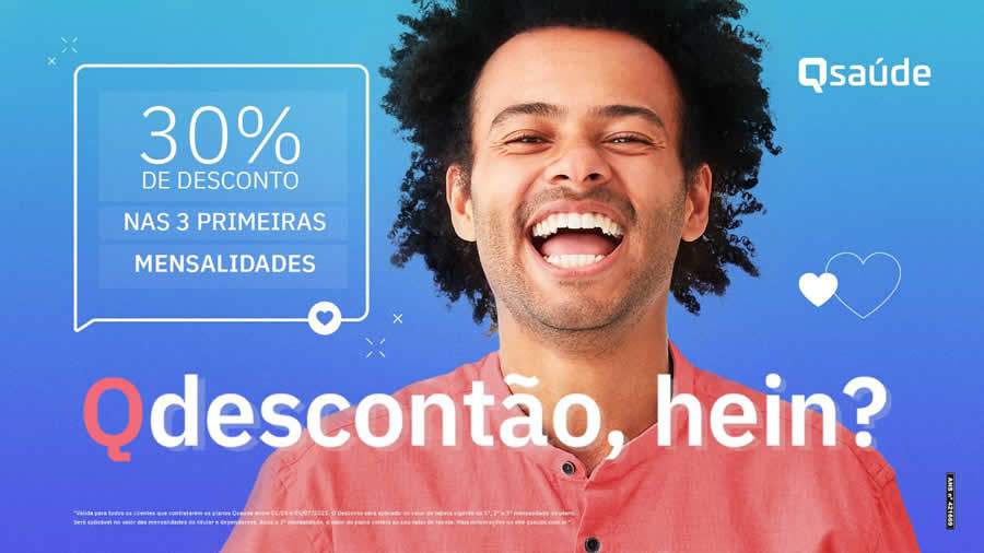 Qsa&uacute;de lan&ccedil;a promo&ccedil;&atilde;o com 30% de desconto nas tr&ecirc;s primeiras mensalidades de planos de sa&uacute;de