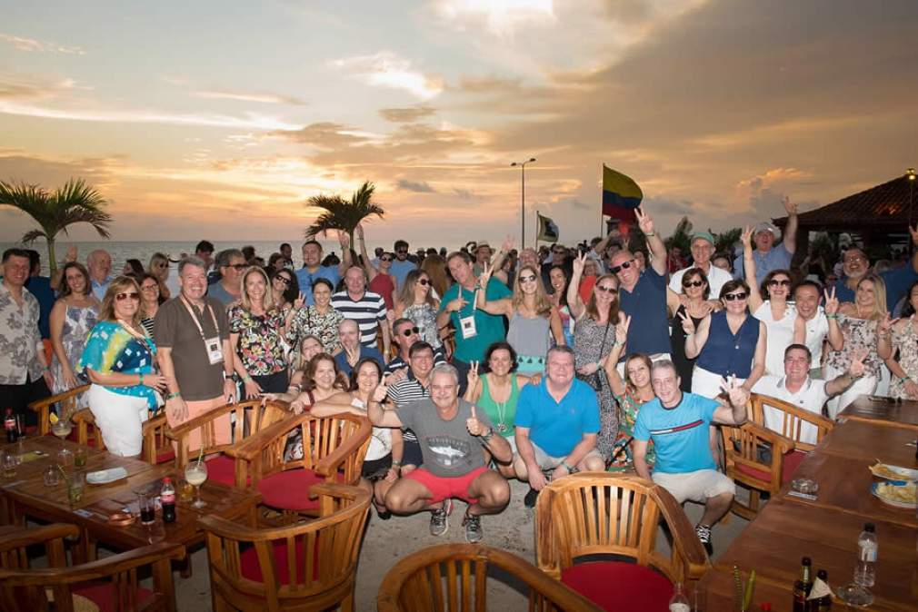 Grupo de Corretores e Assessorias que estiveram em Cartagena