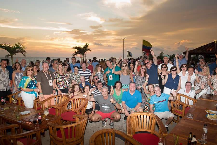 Grupo de Corretores e Assessorias que estiveram em Cartagena