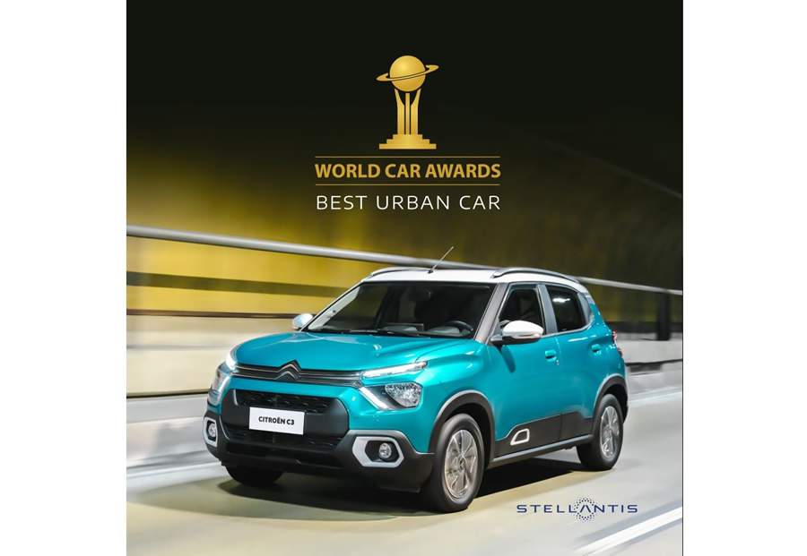 Novo Citro&euml;n C3 conquista o pr&ecirc;mio de melhor carro urbano no World Car Awards 2023