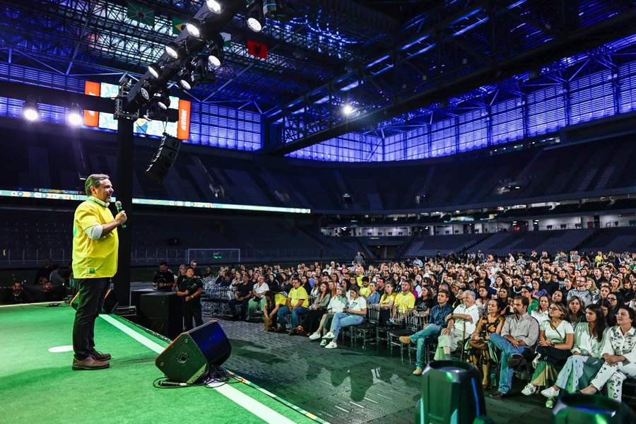 Lançamento Seleção Piemonte 1- diretor presidente da Piemonte Incorporadora e Construtora, Filipe Biscaia Demeterco, apresentando a campanha. // Créditos: Click Drone
