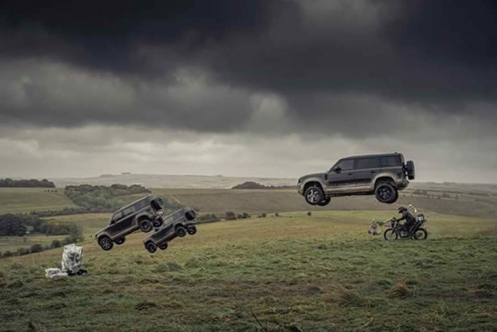 Novo Land Rover Defender 110 Decola em Ação no Mais Novo Filme de James Bond, 007 – Sem Tempo Para Morrer
