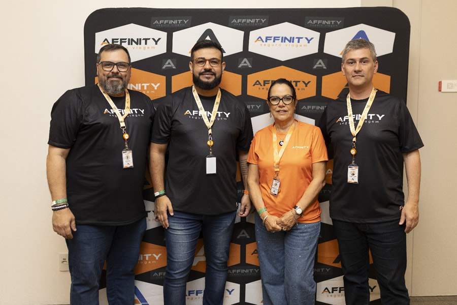G&uuml;nther Klein, F&aacute;bio Leistner, Sandra Bittencourt e Wagner Kucharski - Divulga&ccedil;&atilde;o Affinity Viagem