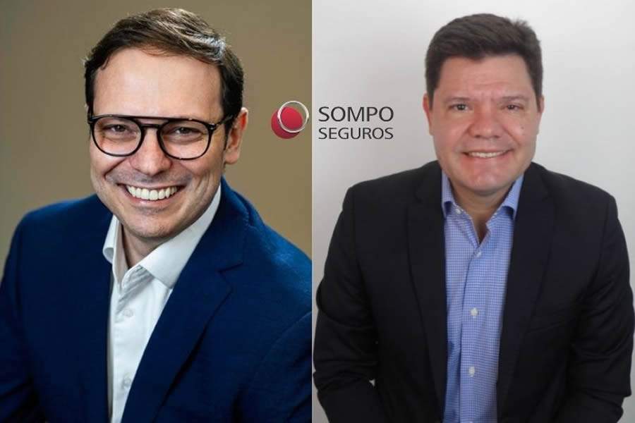 Emerson Bueno, diretor Comercial de Neg&oacute;cios Corporativos e Canais da Sompo Seguros e Paulo Pires Sequeira, Gerente de Gest&atilde;o Comercial da Sompo Seguros