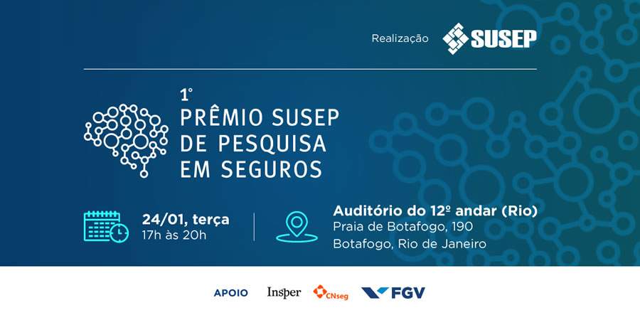 Vencedores recebem 1&ordm; Pr&ecirc;mio SUSEP de Pesquisa em Seguros