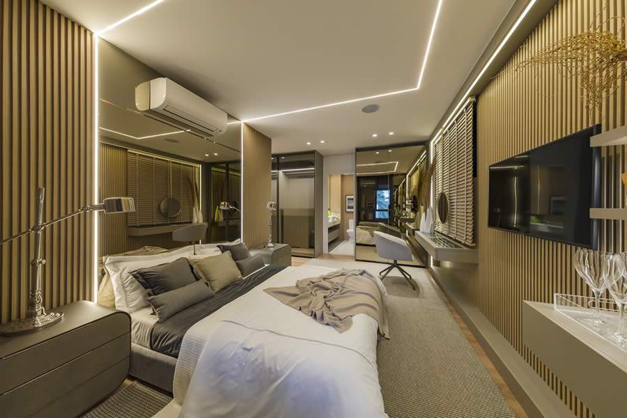 O apartamento decorado apresenta um projeto único de integração e funcionalidade - Crédito: Ronaldo Ronan Rufino