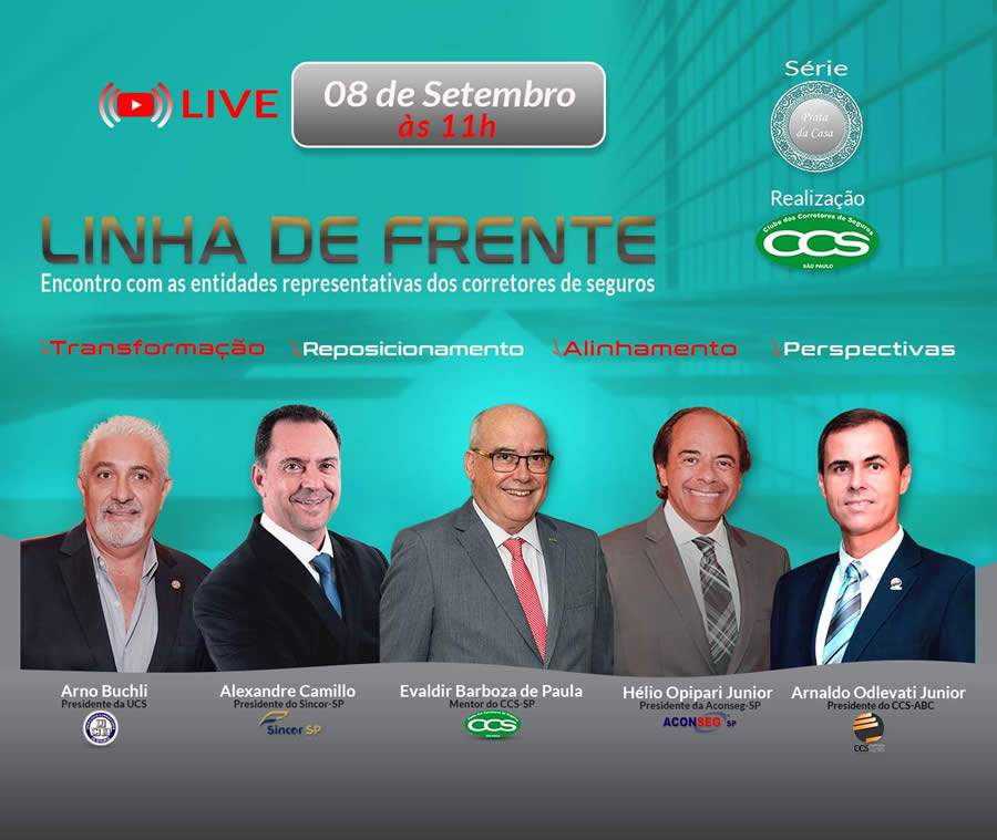 Live do CCS-SP Prata da Casa reunir&aacute; lideran&ccedil;as dos corretores