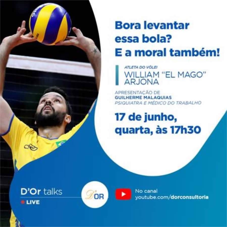 D&rsquo;Or Talks conta com participa&ccedil;&atilde;o de William Arjona