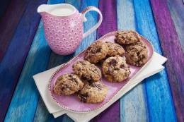 Cookies de Aveia e Chocolate Com Sucralose